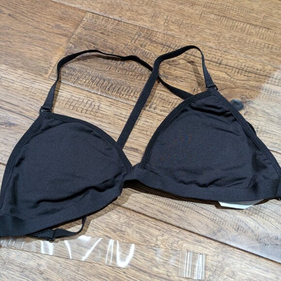 *NEW* (S) Capezio Womens Deep Neck Clear Back Bra - Picture 4 of 5